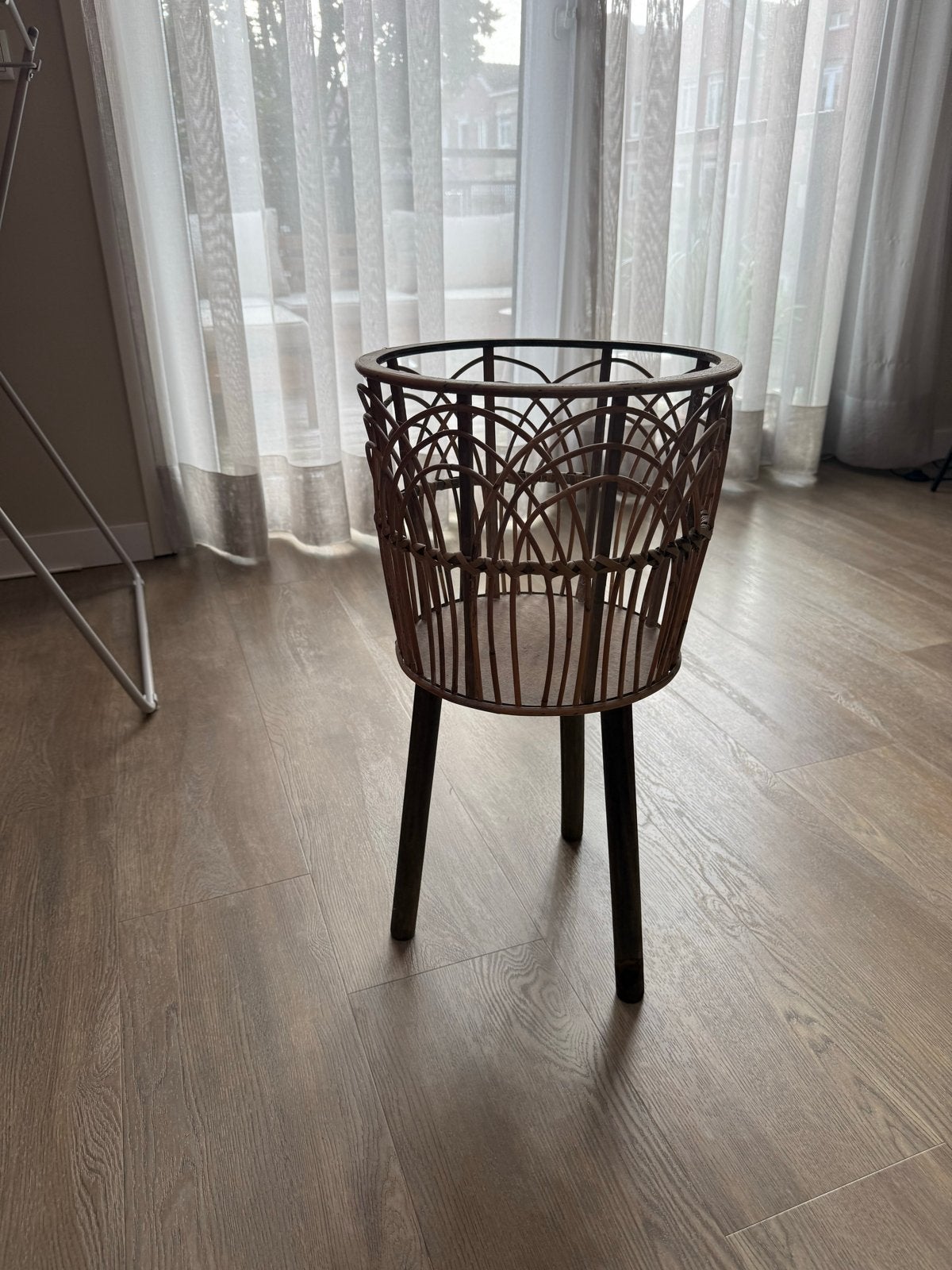 Xenos - Rotan plantenbak, Ophalen, Overige materialen, Minder dan 60 cm, Rond
