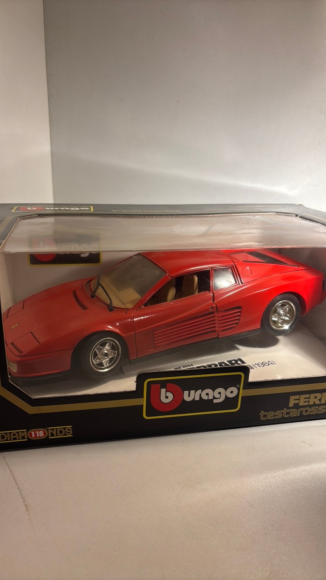Ferrari testarossa bburago 1.18, Ophalen of Verzenden, Bburago, A, A
