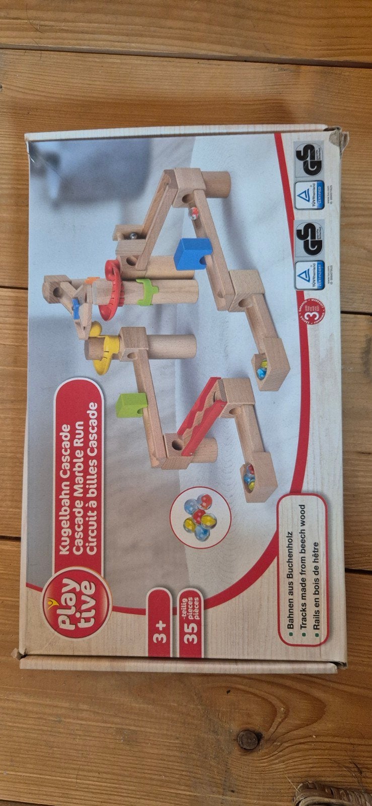 Playtive Houten Kugelbahn Cascade knikkerbaan, Ophalen of Verzenden, Zo goed als nieuw, Overige typen