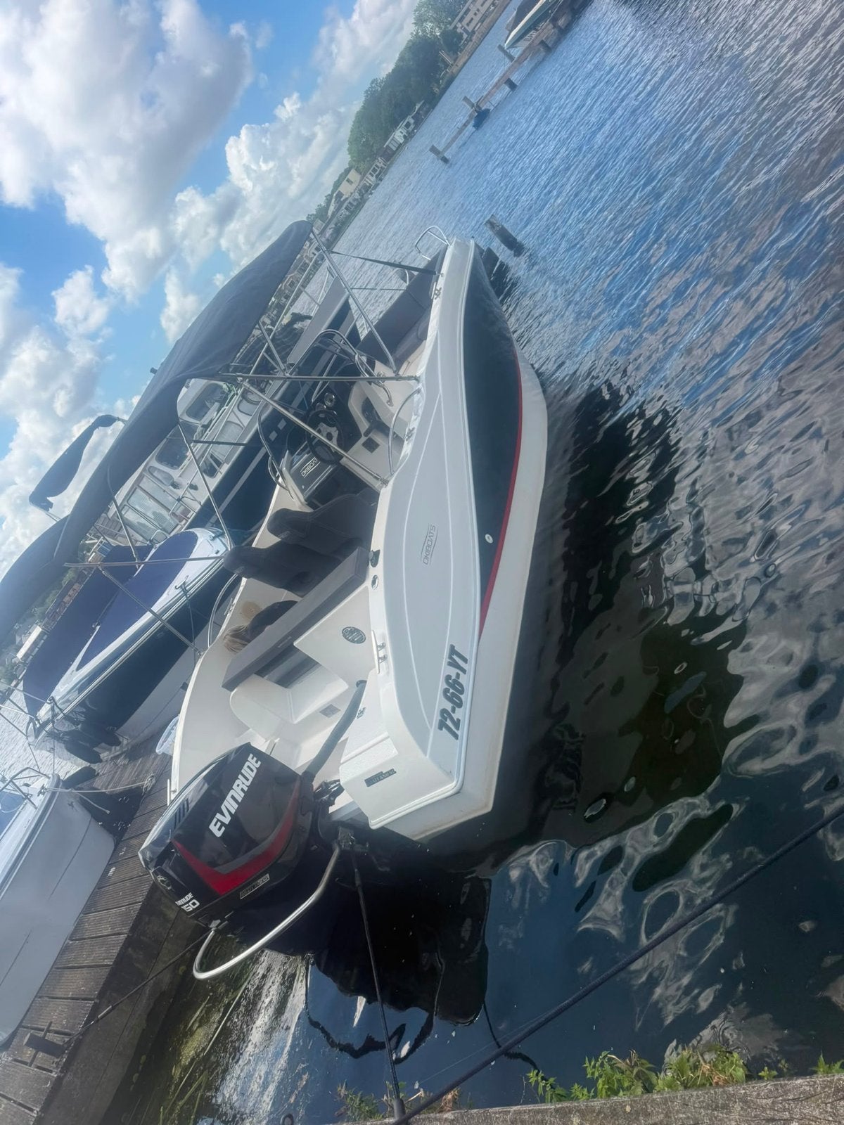 Barracuda Consoleboot met Evinrude 150pk buitenboordmotor, Watersport en Boten, Overige merken, Buitenboordmotor, Biminitop, Ophalen of Verzenden