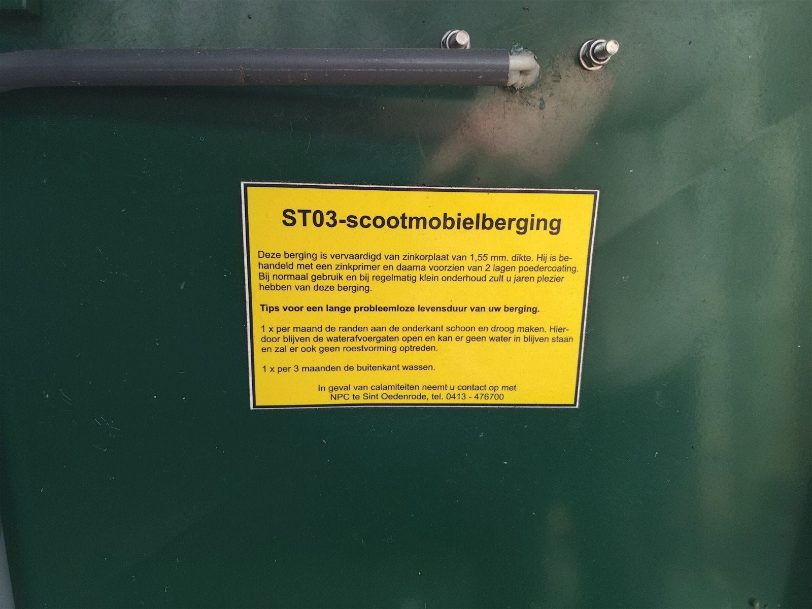 scootmobiel berging of voor fiets, Tuin en Terras, Ophalen of Verzenden, Zo goed als nieuw