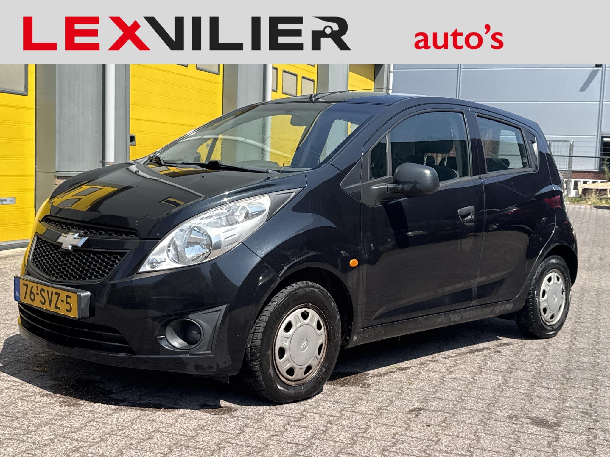 Chevrolet Spark 1.0 16V LS Bi-Fuel met nieuwe Apk tot 8-2027, Auto's, Stof, 4 cilinders, Zwart, Origineel Nederlands