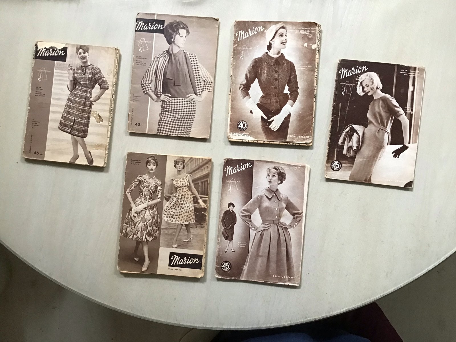 Heel bijzondere Vintage Marion naaitijdschrift 6 stuks), Marion, Vrouw, Ophalen of Verzenden, Overige typen