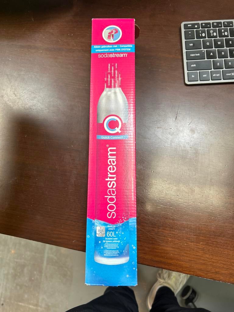SodaStream Quick Connect cilinder - geopend, ongebruikt, Ophalen, Zo goed als nieuw