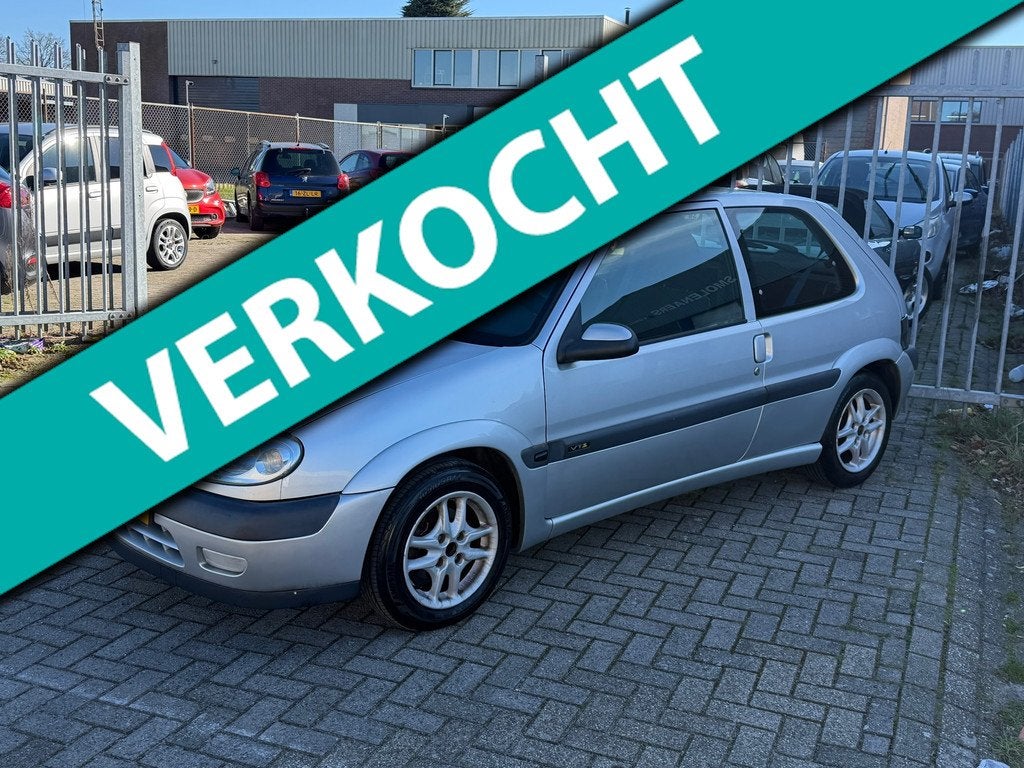 Citroen Saxo 1.4i VTS Furio! Stuurbekrachtiging l Elek pakke, Zwart, 4 cilinders, Saxo, Origineel Nederlands