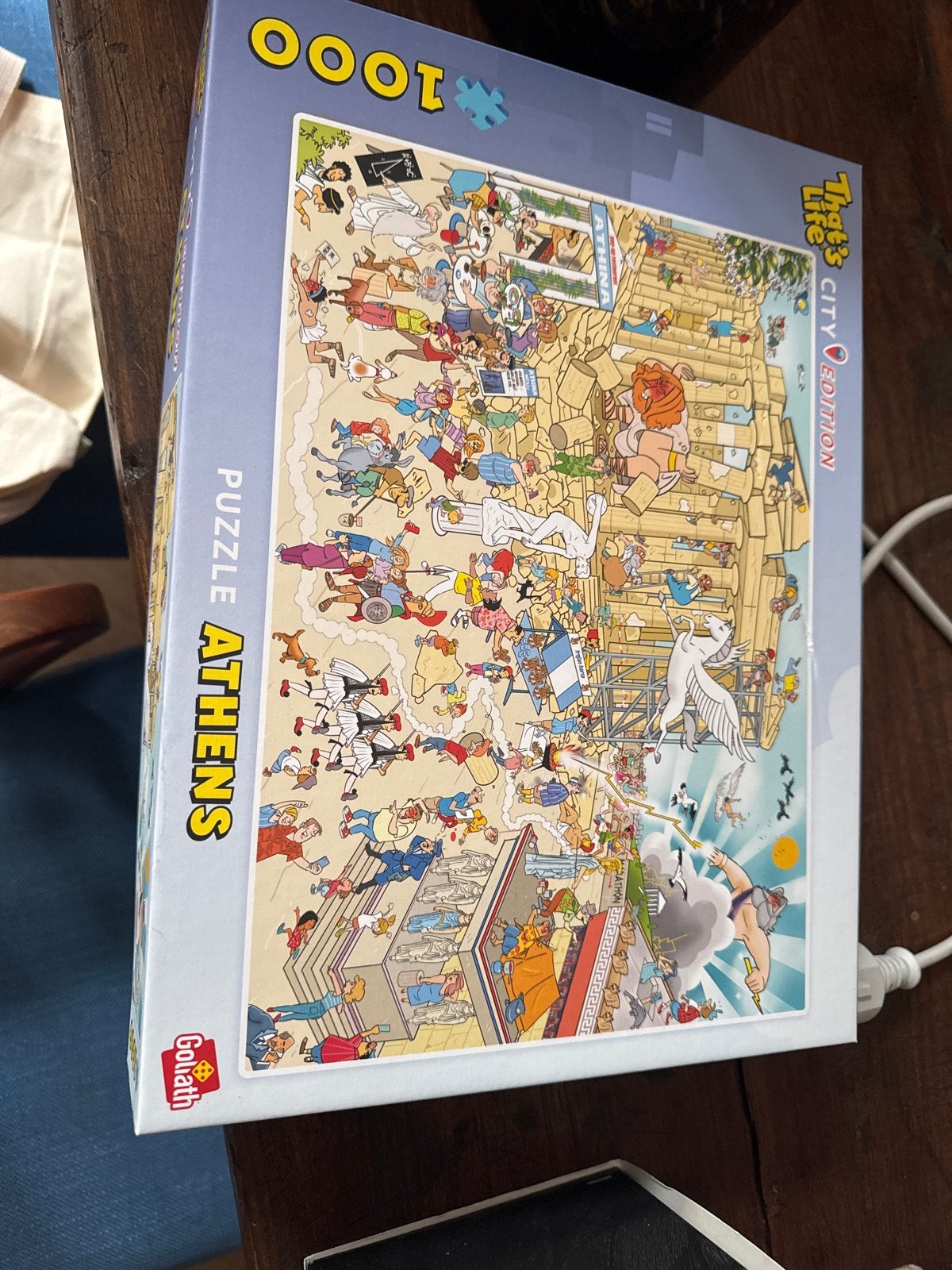 Goliath That's Life City Edition Athene Puzzel 1000 stukjes, Ophalen of Verzenden, 500 t/m 1500 stukjes, Zo goed als nieuw, Legpuzzel