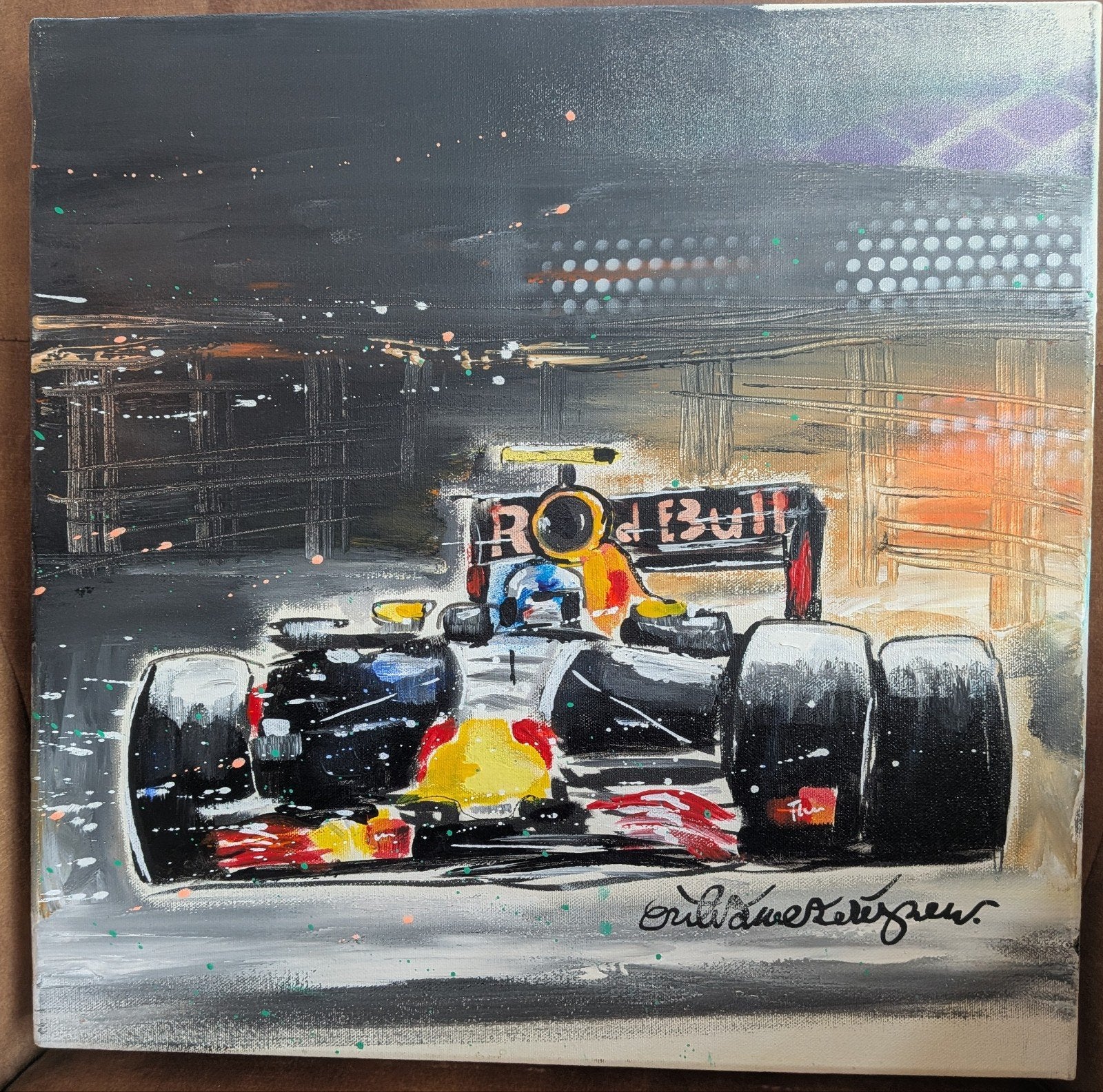 Uniek Max Verstappen schilderij van Erik Zwezerijnen, Ophalen of Verzenden, Nieuw, Formule 1