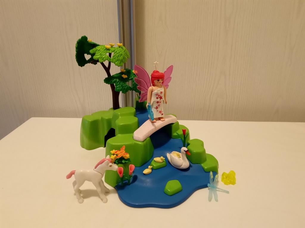 Playmobil 4148 feëentuin met eenhoorn compleet., Kinderen en Baby's, Speelgoed | Playmobil, Ophalen of Verzenden, Zo goed als nieuw