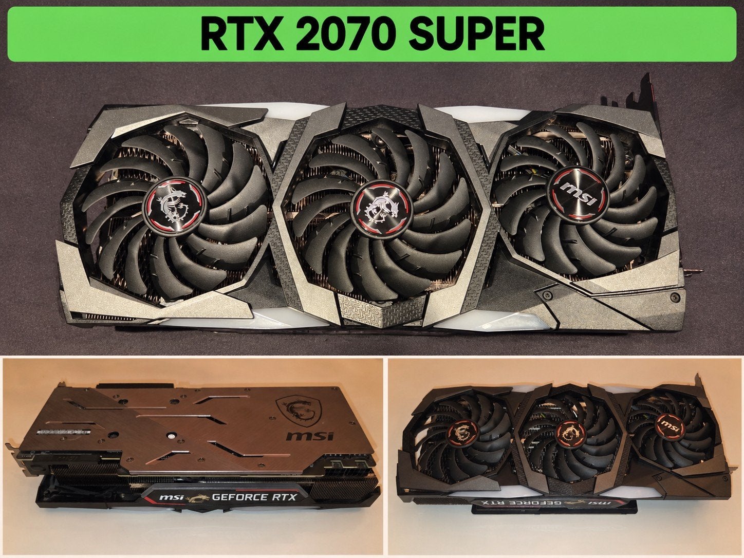 MSI GeForce RTX 2070 SUPER Gaming X Trio, Ophalen, PCI-Express 3, Gebruikt, GDDR6
