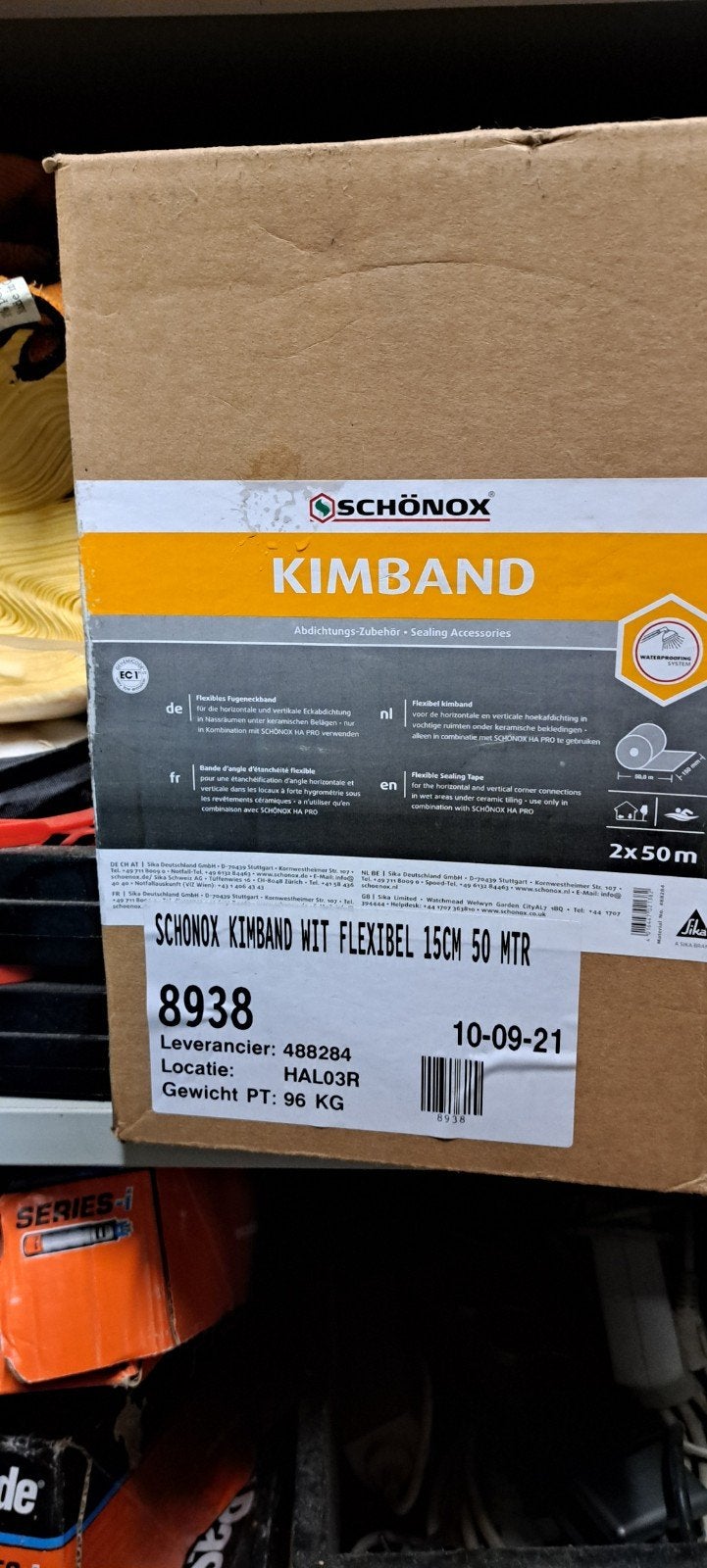 schonox kimband 2x50mtr, Minder dan 4 cm, Overige materialen, Nieuw, Ophalen of Verzenden