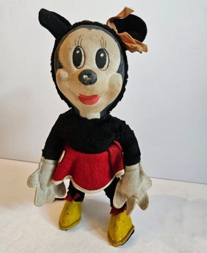 Minnie Mouse pop uit beginjaren Disney merk Merrythought, Verzenden, Zo goed als nieuw, Pop
