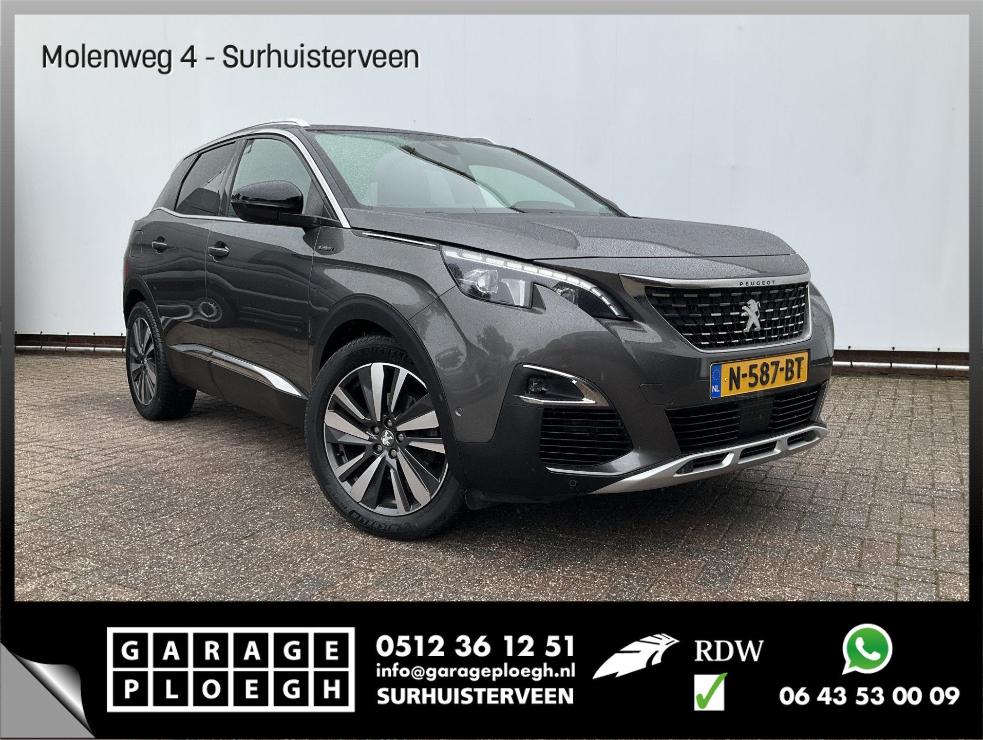 Peugeot 3008 1.6 165PK GT Line Carplay Cam Stoelverw. Trekha, Auto's, Peugeot, Bedrijf, Te koop, 360° camera, ABS, Achteruitrijcamera