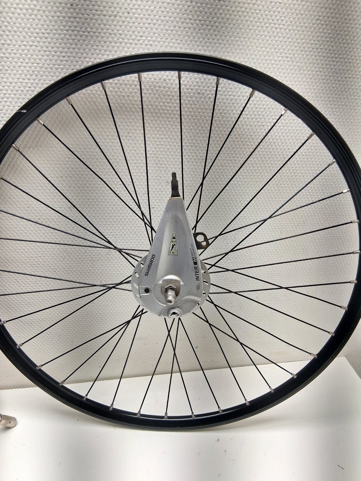 Voorwiel 28" Rollerbrake zwart, Fietsen en Brommers, Fietsonderdelen, Wiel, Elektrische fiets, Verzenden, Zo goed als nieuw