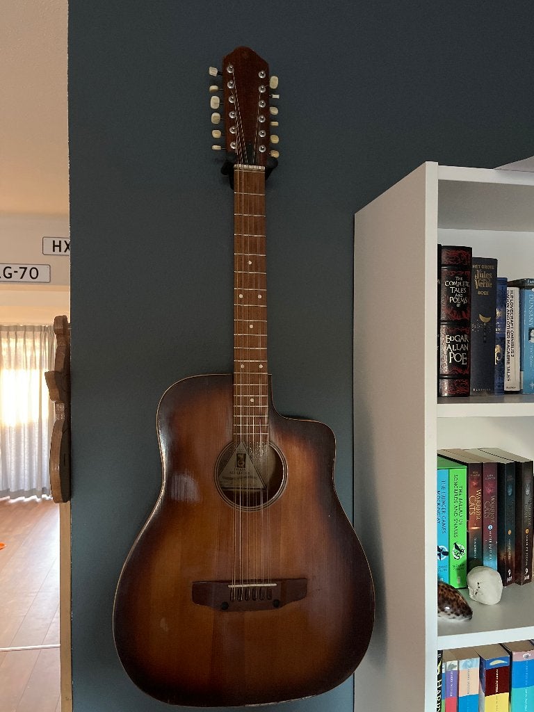 Russische 12 snarige akoestische gitaar, Ophalen, Gebruikt, Western- of Steelstringgitaar, 12-snarig