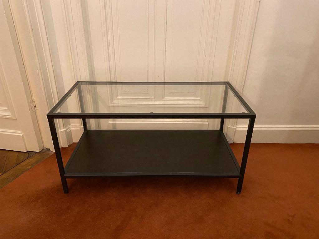 2x IKEA VITTSJÖ salontafel – €15/stuk of €25 voor beide, Huis en Inrichting, Tafels | Salontafels, Ophalen, Minder dan 50 cm, Gebruikt