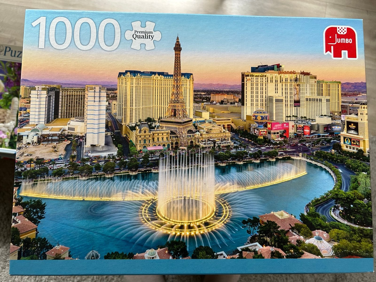 Jumbo Legpuzzel Las Vegas 1000 stukjes, Ophalen of Verzenden, 500 t/m 1500 stukjes, Gebruikt, Legpuzzel