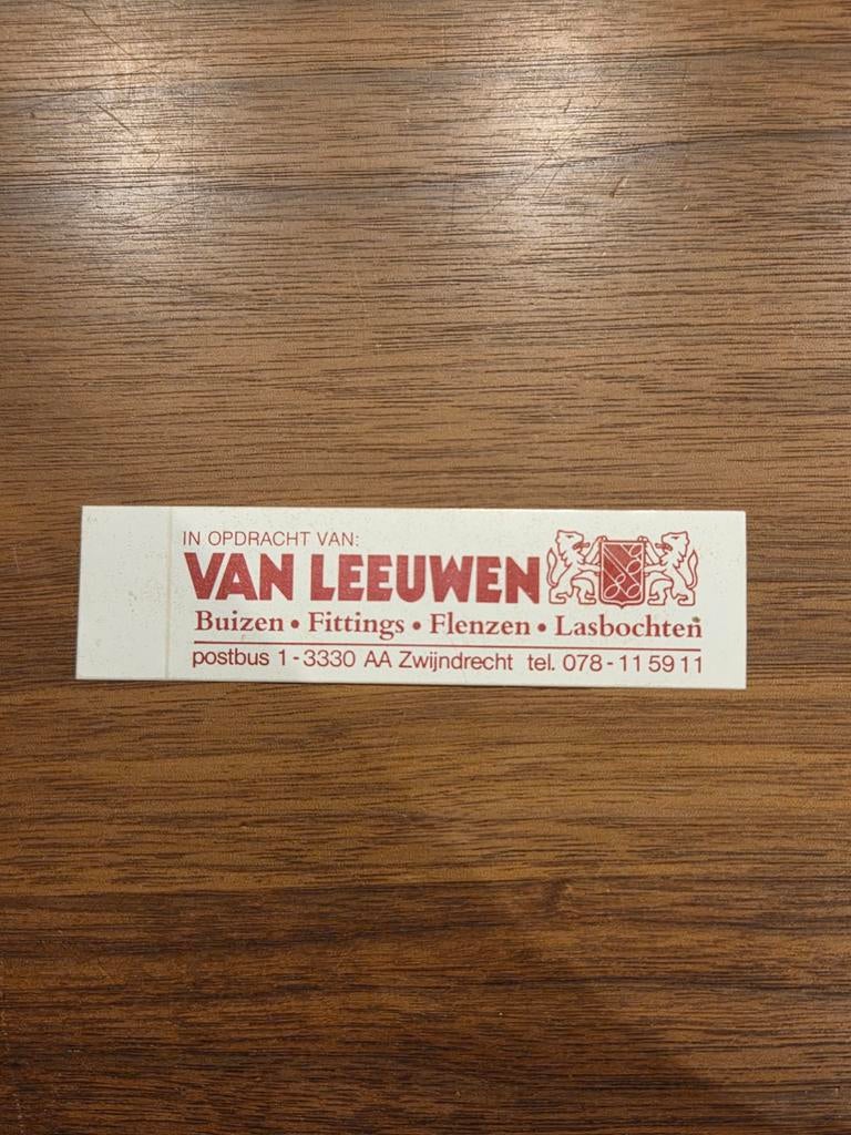 6750 Sticker Van Leeuwen Buizen Fittings Flenzen Lasbochten, Ophalen of Verzenden, Nieuw