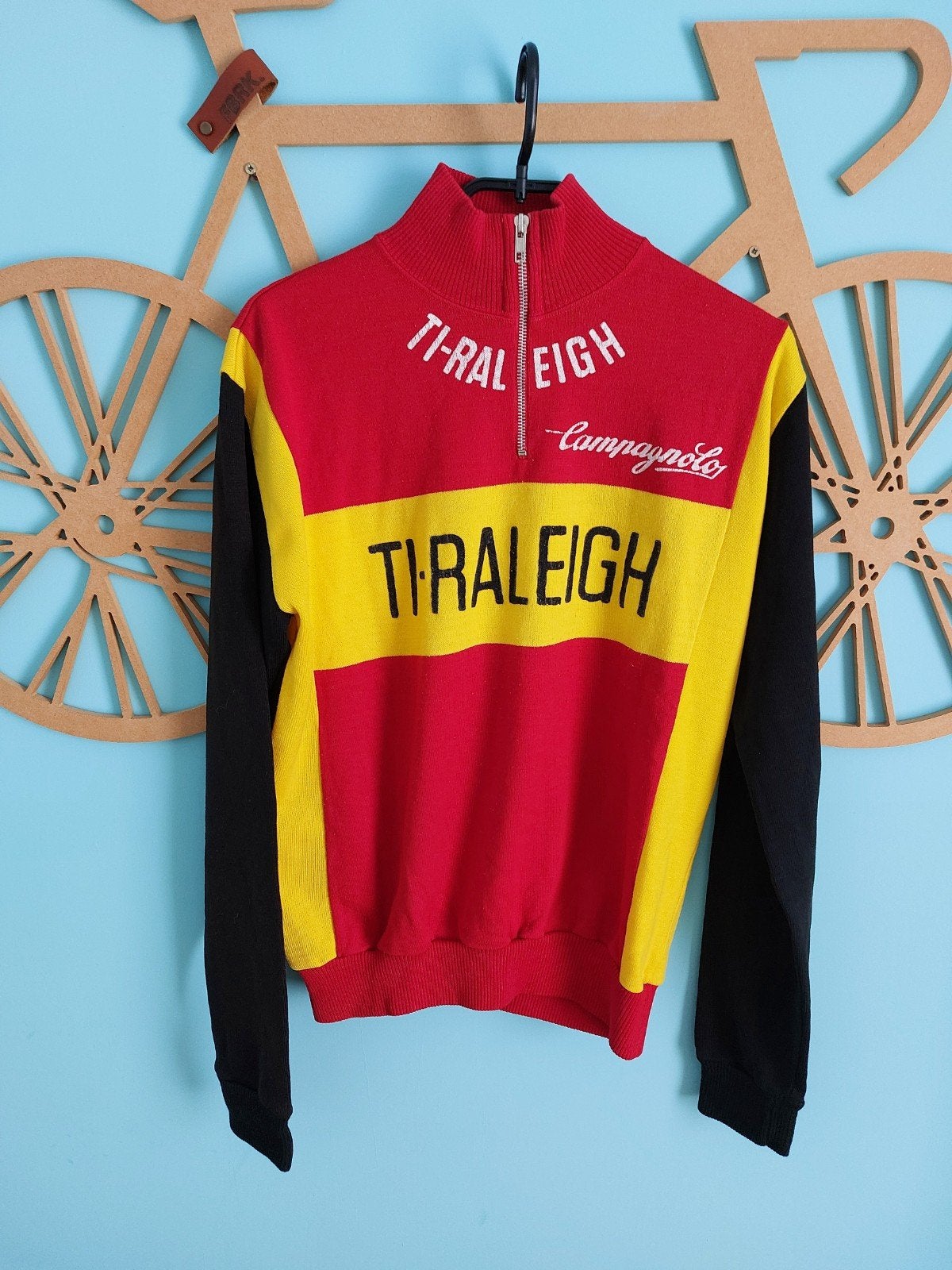 WIELERSHIRT TRUI LANGE MOUW TI RALEIGH CAMPAGNOLO, Fietsen en Brommers, Ophalen of Verzenden, Gebruikt, Bovenkleding