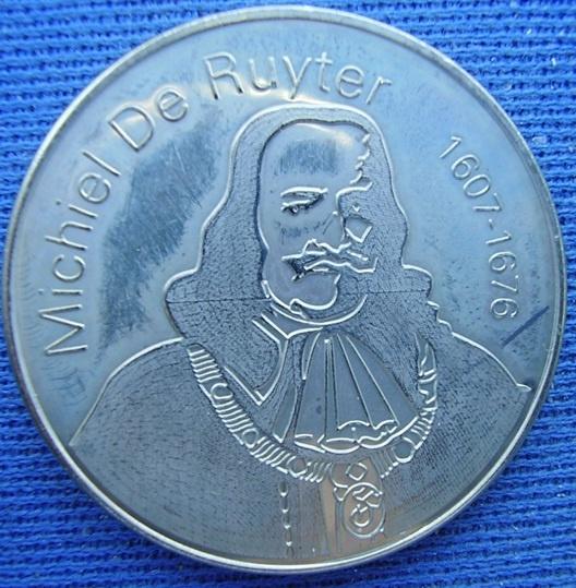 Dutch Heritage Coin, Michiel de Ruyter, Ophalen of Verzenden, Overige materialen, Nederland