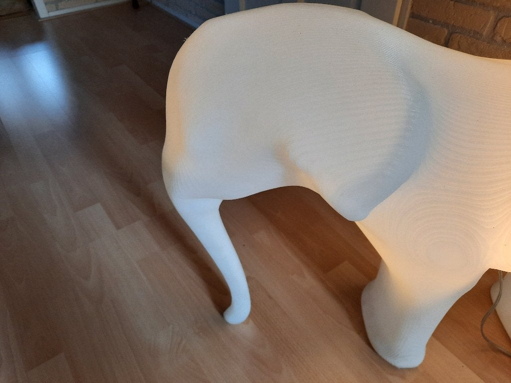 design olifantenlamp, Ophalen, Kunststof, Overige fittingen, Zo goed als nieuw