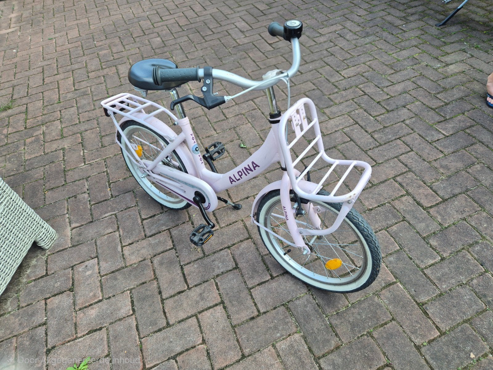 18 inch roze alpina fiets, Ophalen, Gebruikt, 16 tot 18 inch, Overige merken