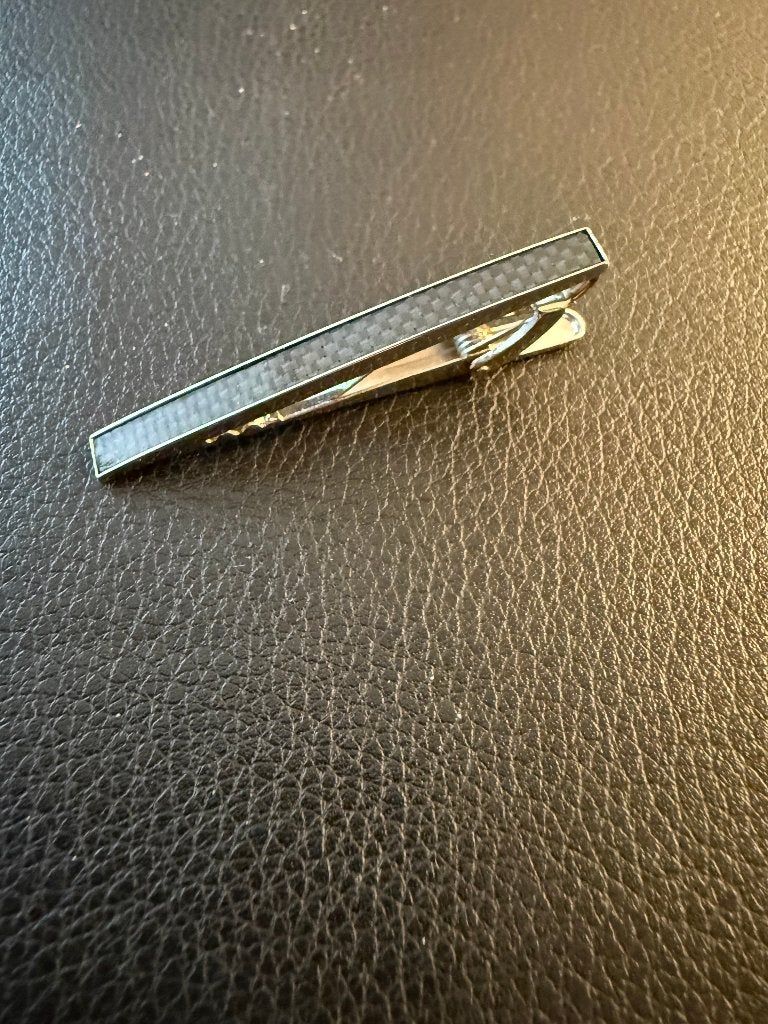 Tateossian of London D-Shape Tie Clip, NP 170EUR, Ophalen of Verzenden, Gebruikt, Zilver
