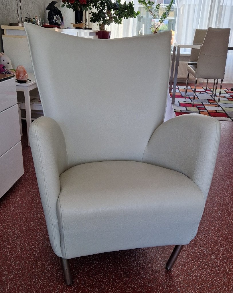 Bree's New World Tulip fauteuil, Huis en Inrichting, Fauteuils, Ophalen, Minder dan 75 cm, Design, Leer