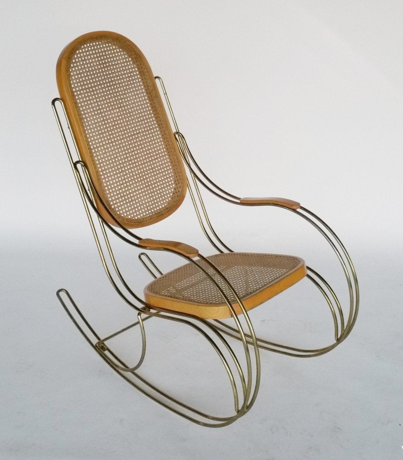Retro Vintage design schommelstoel mogelijk Thonet ? Mid Cen, Ophalen, Gebruikt