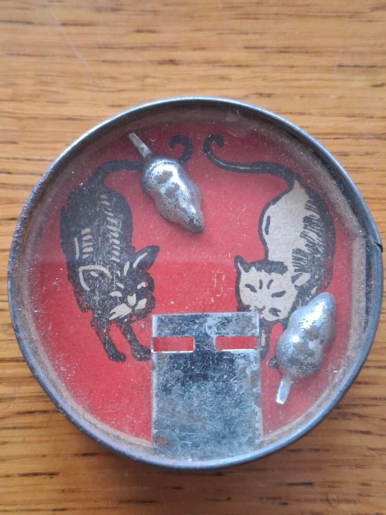 Geduldspelletje kat en muis, Antiek en Kunst, Ophalen of Verzenden