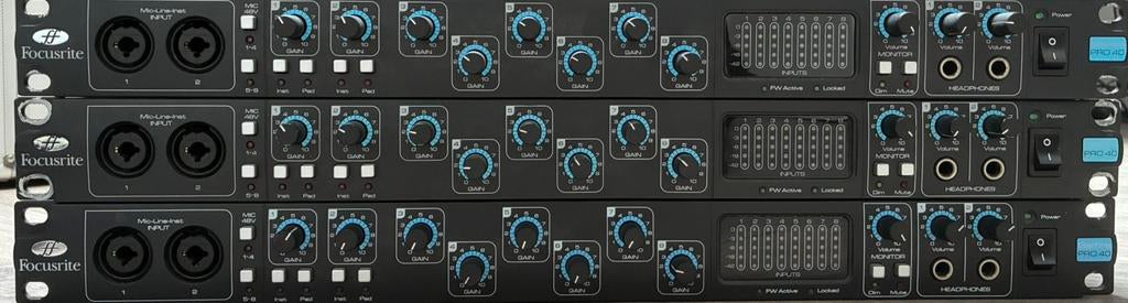 Focusrite Saffire PRO 40 Audio Interfaces 3 stuks, Ophalen, Gebruikt