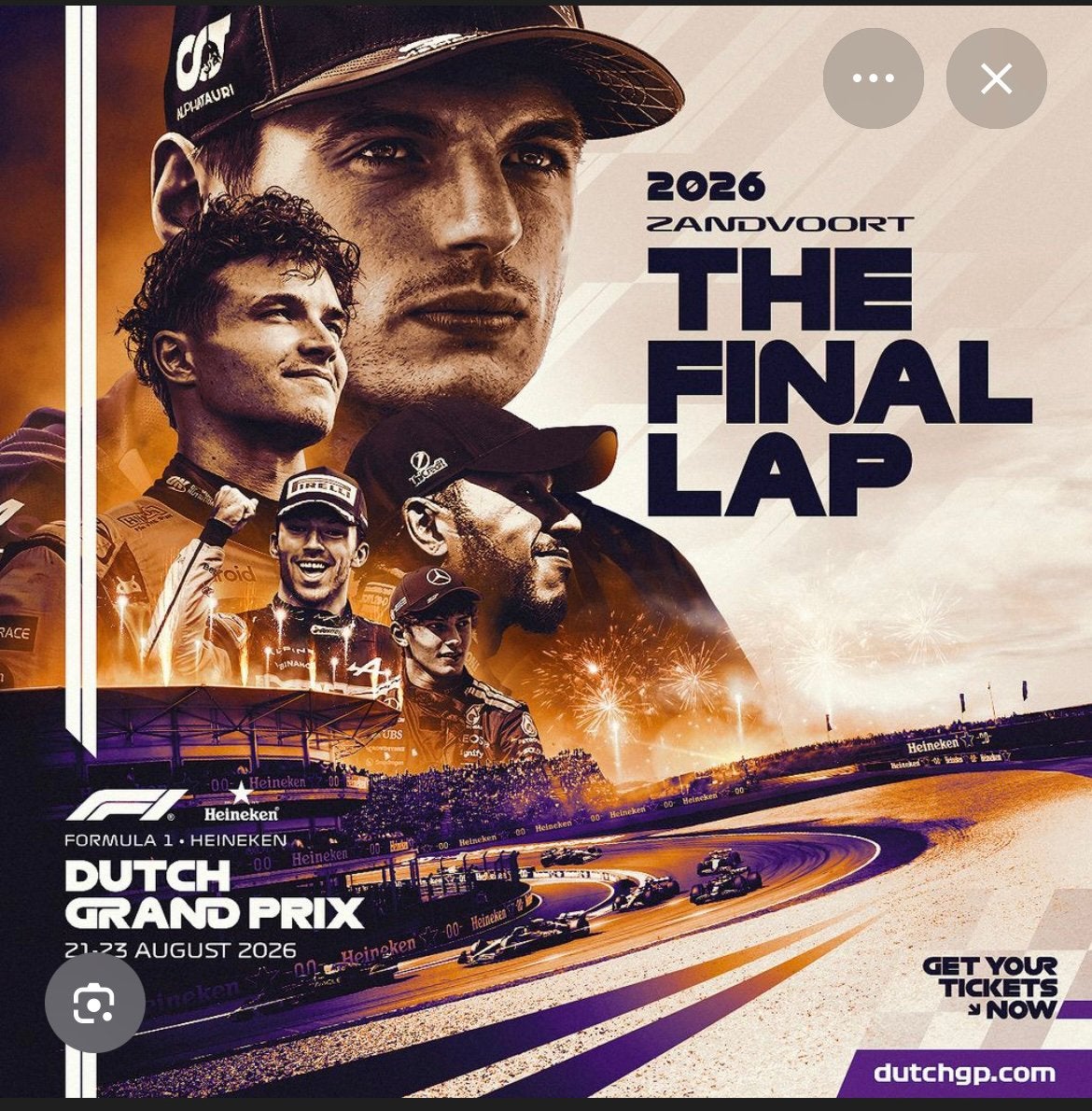 Grand prix Zandvoort weekend kaarten! Zaterdag zondag!, Ophalen of Verzenden, Nieuw, Formule 1