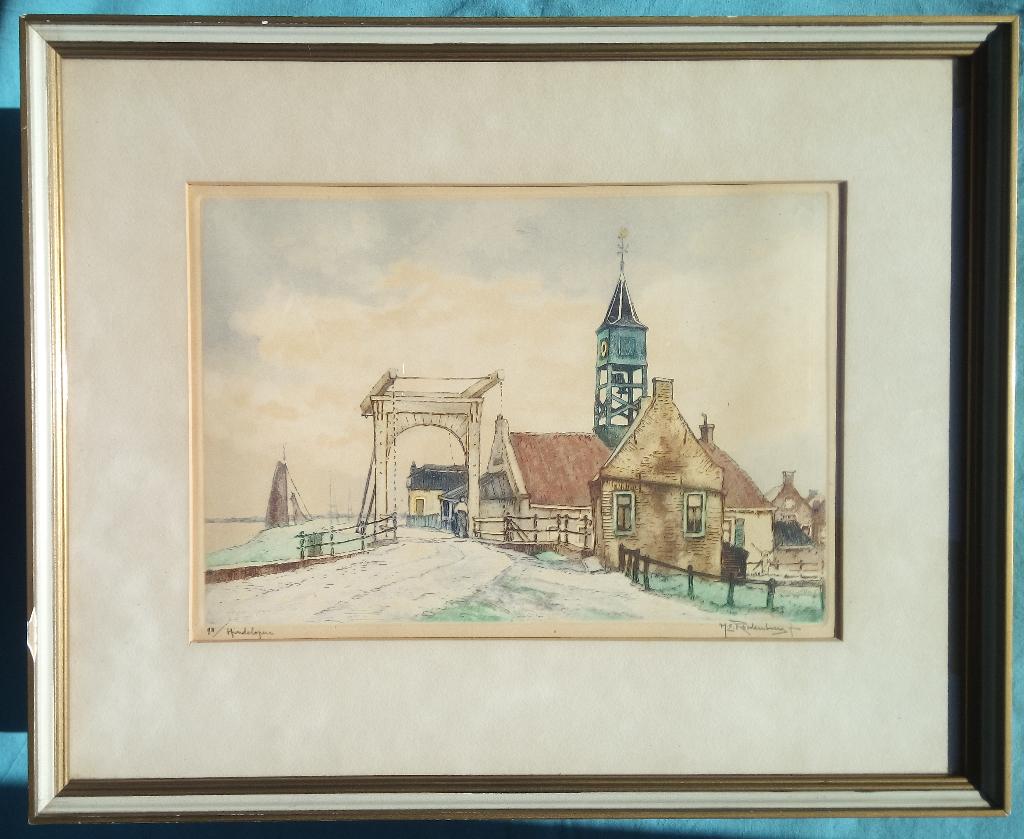 1930s KLEUREN ETS HENDRIKUS E ROODENBURG HINDELOOPEN GESIGNE, Verzenden