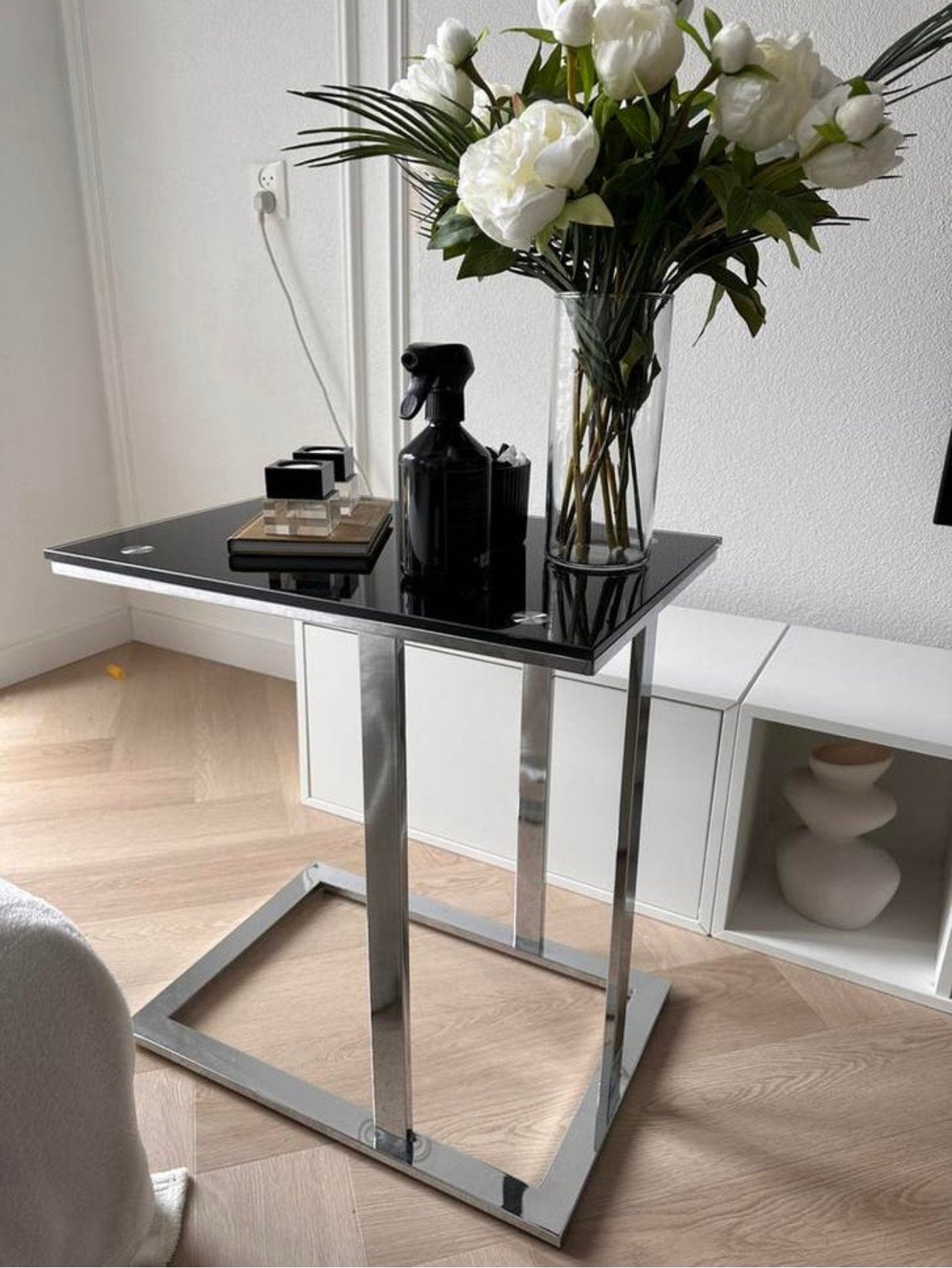 Bijzettafels, Minder dan 55 cm, Rechthoekig, Ophalen, 45 tot 60 cm