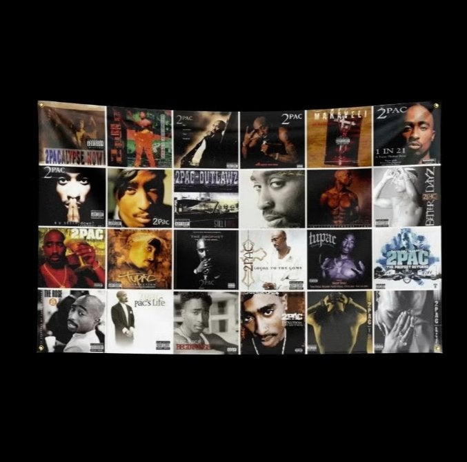 Grote vlaggen 2pac / Tupac Shakur (150x90cm), Ophalen of Verzenden, Nieuw