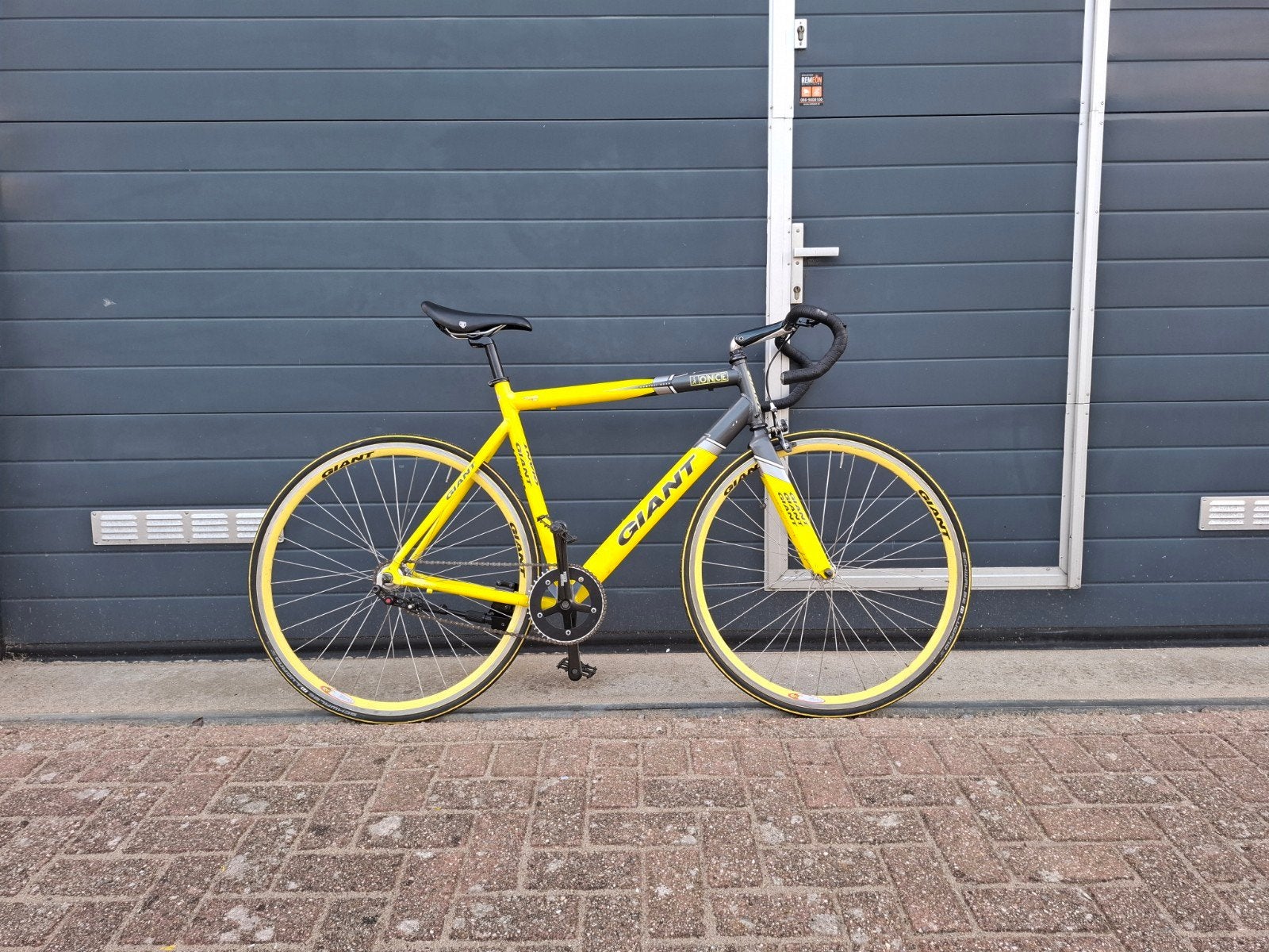 Giant Fixie/Singlespeed - 55cm, Fietsen en Brommers, Fietsen | Racefietsen, Ophalen, Gebruikt, Aluminium, Giant