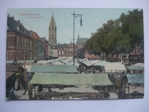 Q25 Den Haag - Groote Markt, Verzenden, Voor 1920, Ongelopen, Zuid-Holland