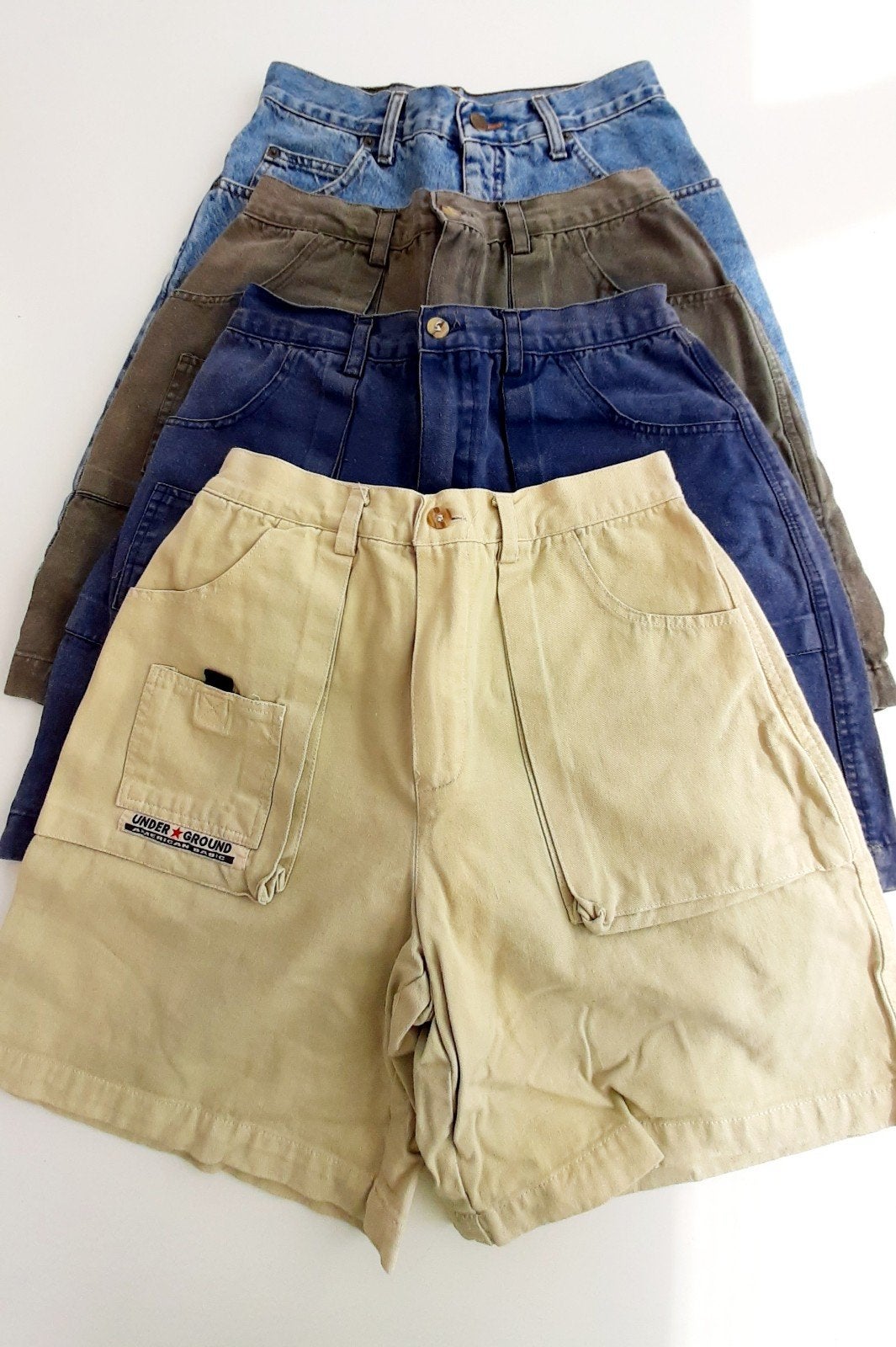 4 vintage cargo shorts maat 38/40 per stuk 10 euro, Ophalen, Zo goed als nieuw, Overige maten