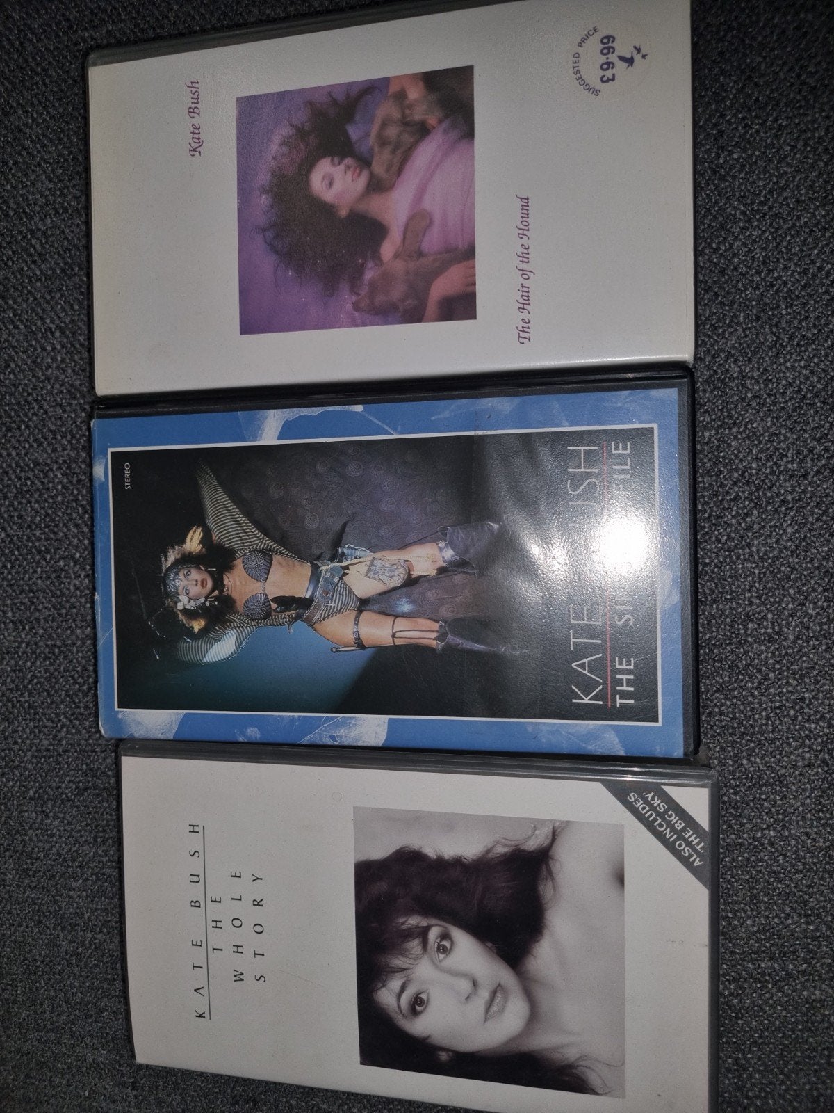 6 vhs banden Kate Bush, Cd's en Dvd's, Alle leeftijden, Ophalen, Gebruikt