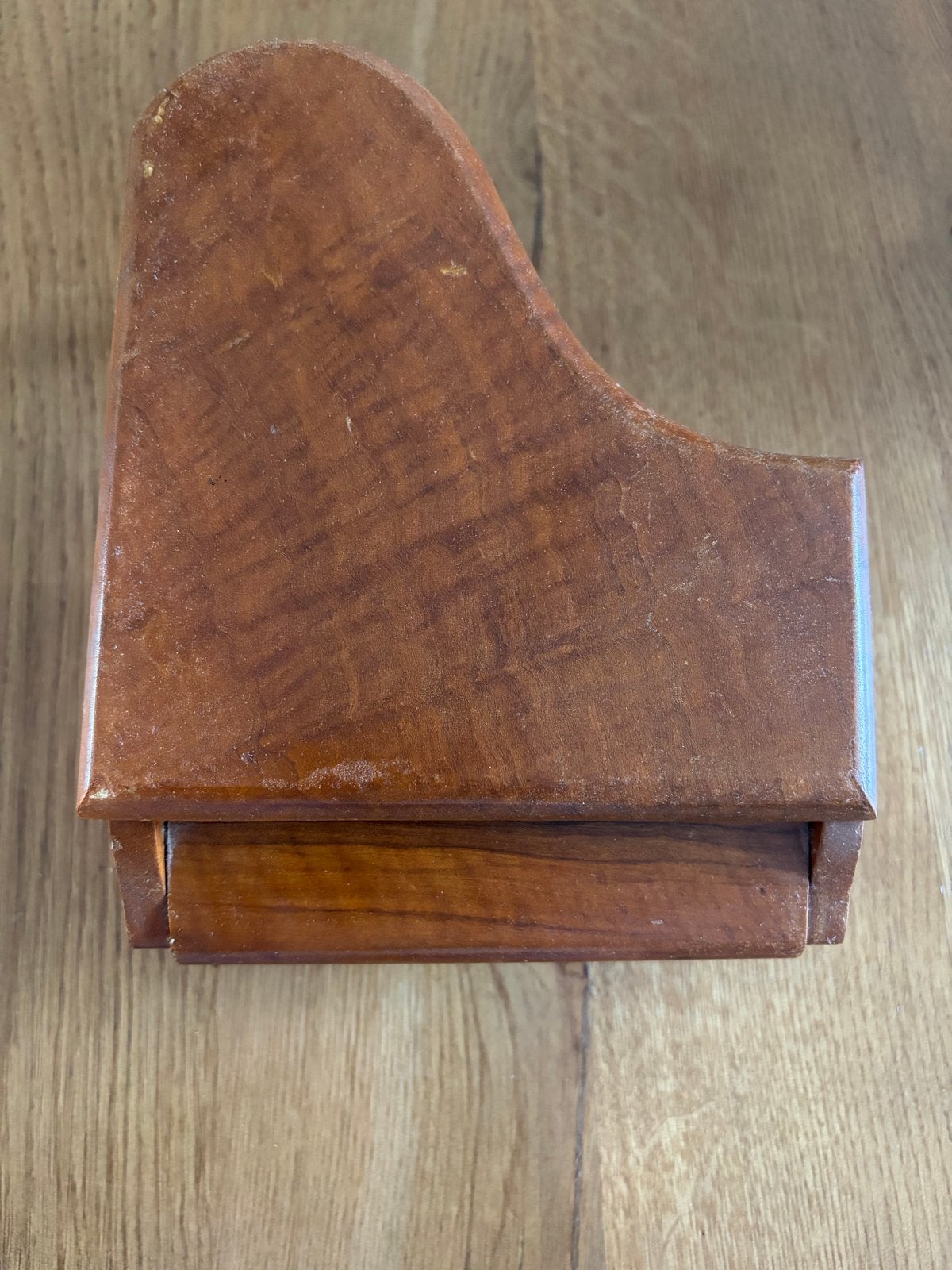 Vintage Reuge Houten Muziekdoosje - vleugel, Ophalen of Verzenden