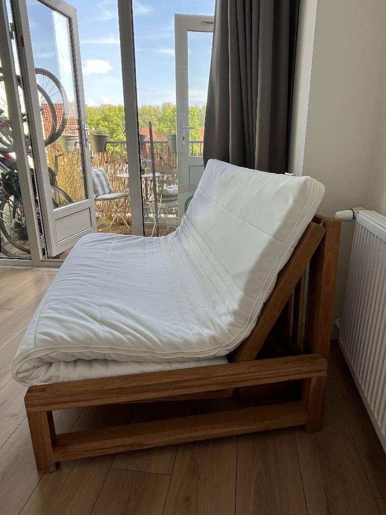 Tussøy topmatras van 140x200 cm, gebruikt als futon matras, Ophalen, Tweepersoons, 140 cm, Zo goed als nieuw