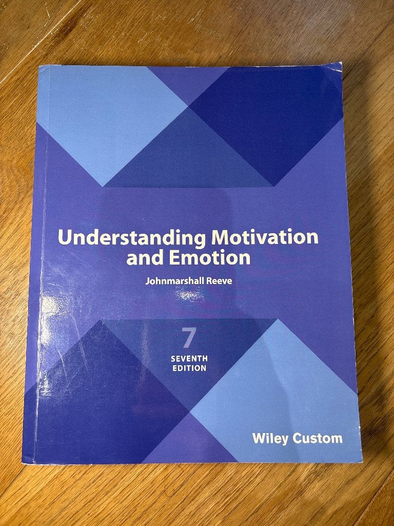 Understanding Motivation and Emotion, Boeken, Johnmarshall Reeve, Ophalen of Verzenden, Gamma, WO