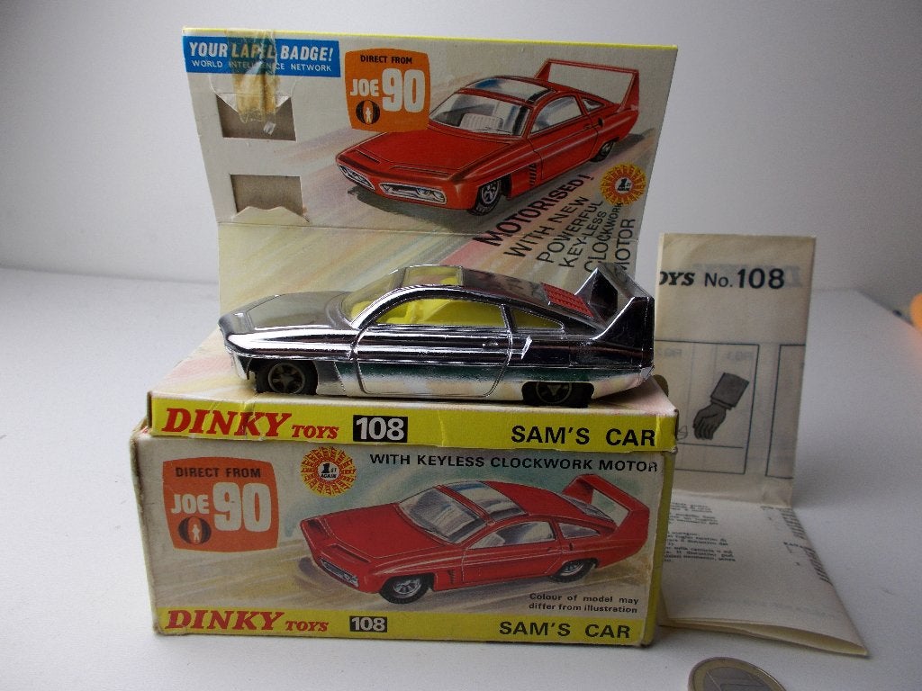 1967 Dinky Toys 108 SAM'S CAR Uit TVserie JOE 90 +DOOS! (B