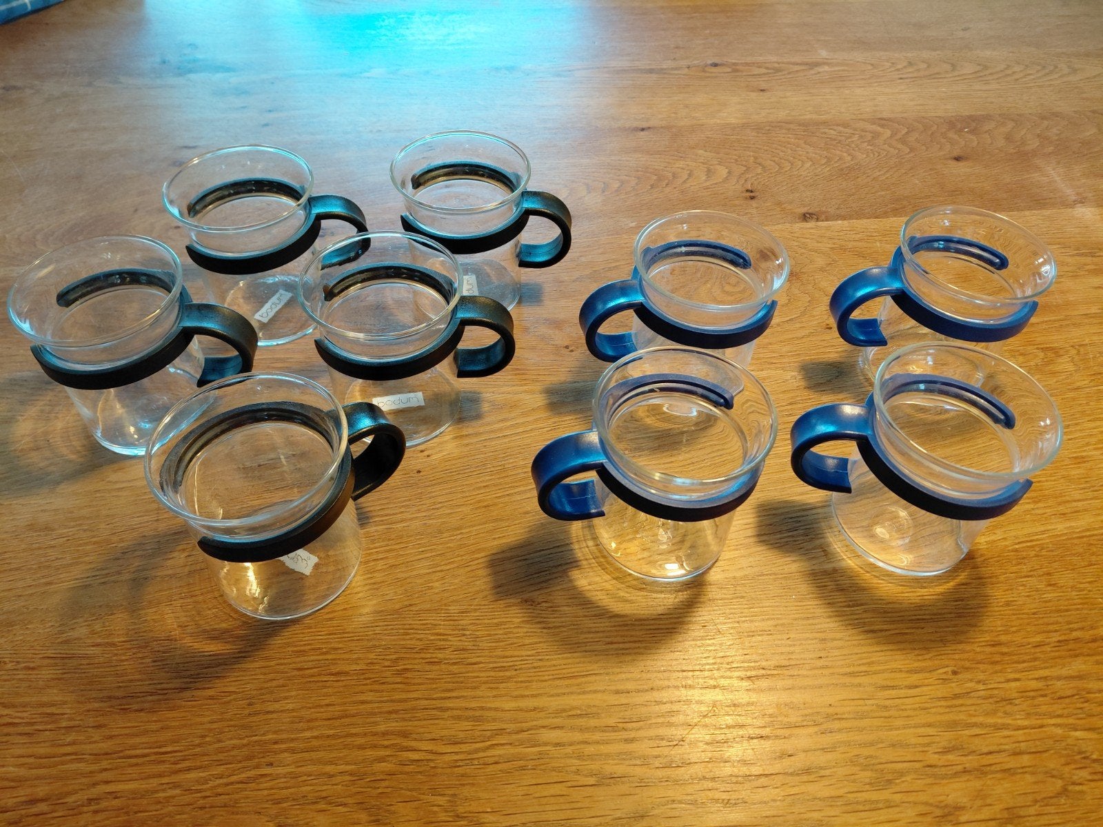 Bodum glazen met handvat - 9 stuks, Bodum, Ophalen of Verzenden, Meerkleurig, Glas