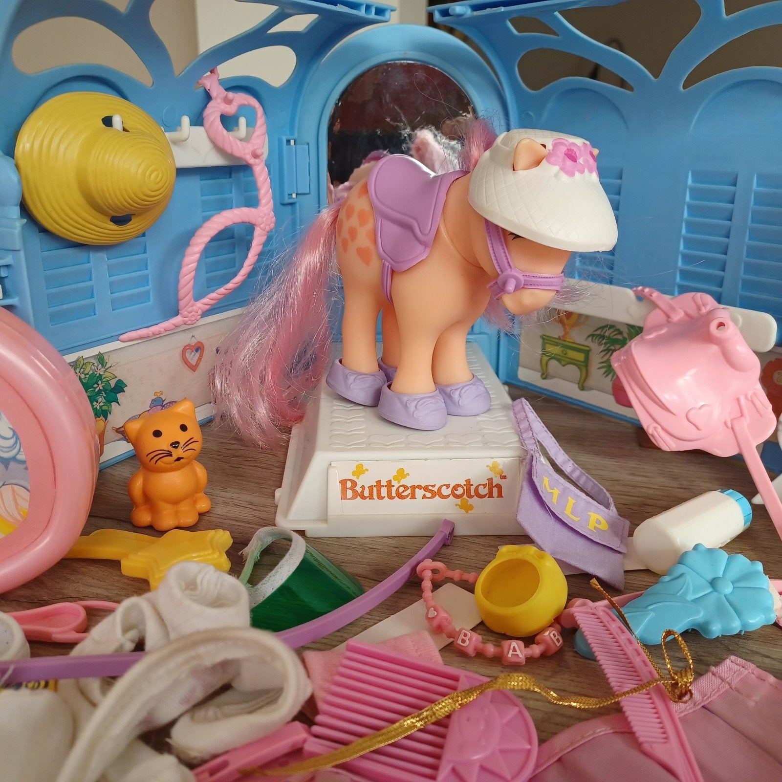 vintage G1 my little pony speelset met veel acc++, Ophalen of Verzenden