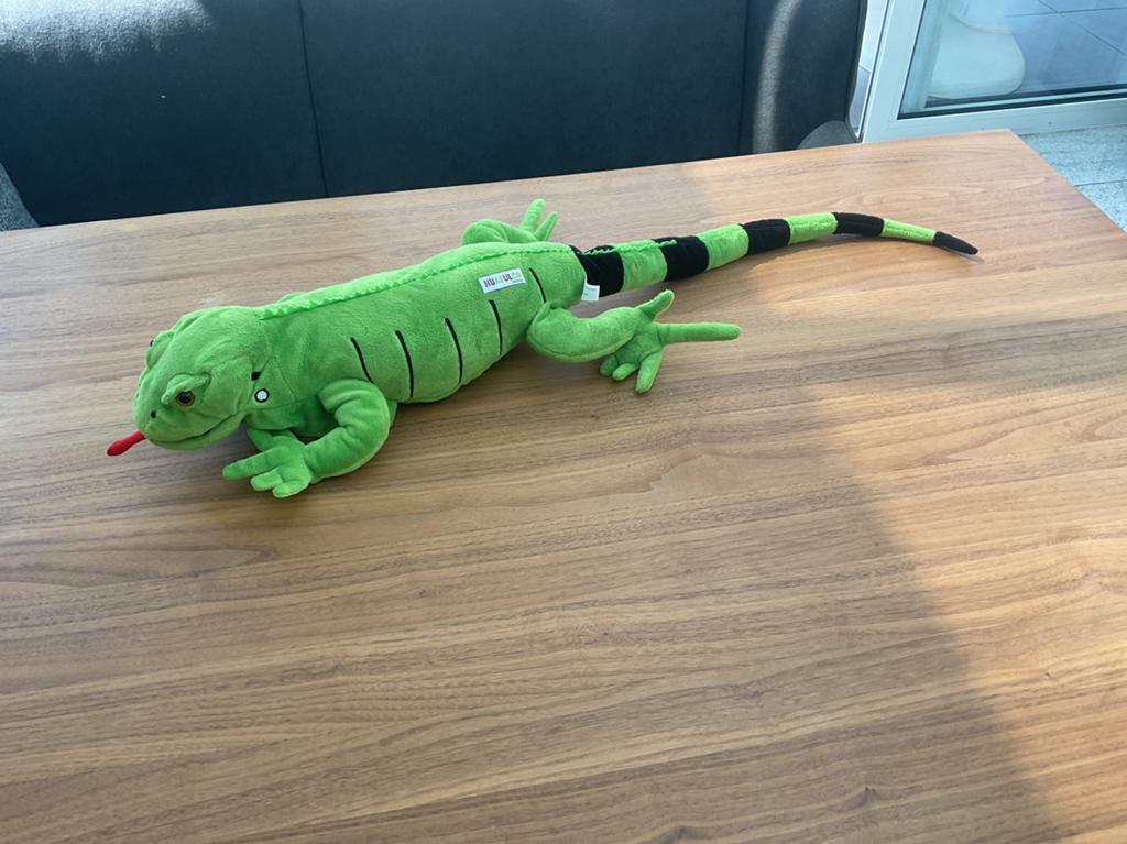 Huatuco Hagedis Kameleon knuffel handpop, Ophalen, Zo goed als nieuw