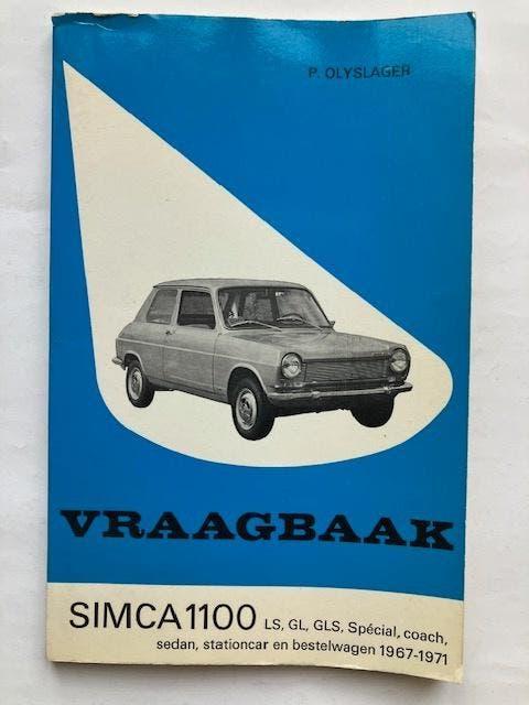 Vraagbaak Simca 1100 LS, GL, GLS, etc.           1967 - 1971, Verzenden
