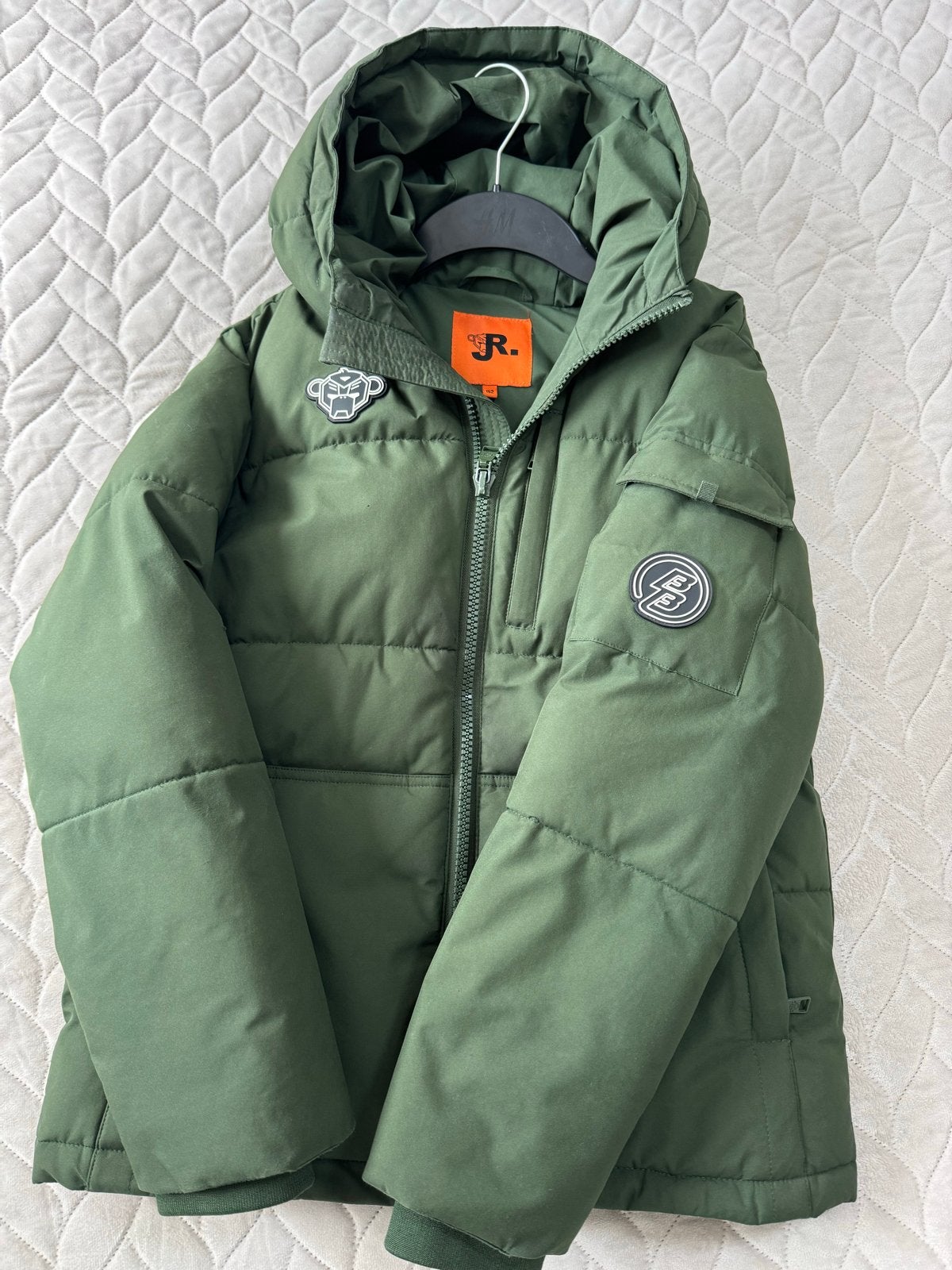Groene Black Bananas winterjas maat 152, Kleding | Heren, Ophalen, Zo goed als nieuw, Overige maten, Groen