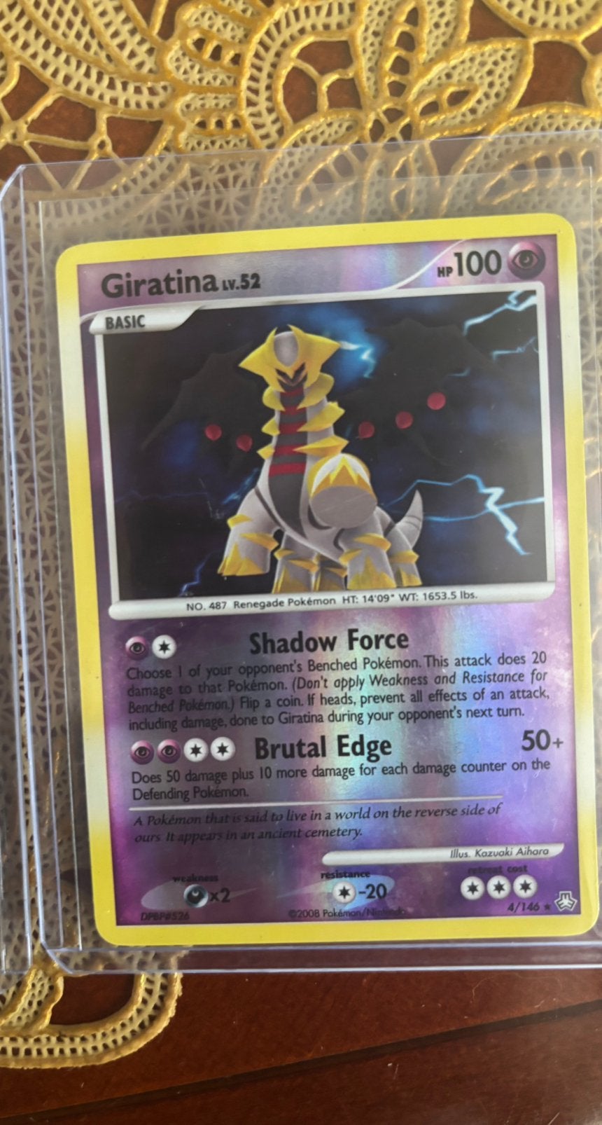 Zeldzame Giratina 4/146 - EX+, Ophalen of Verzenden, Zo goed als nieuw