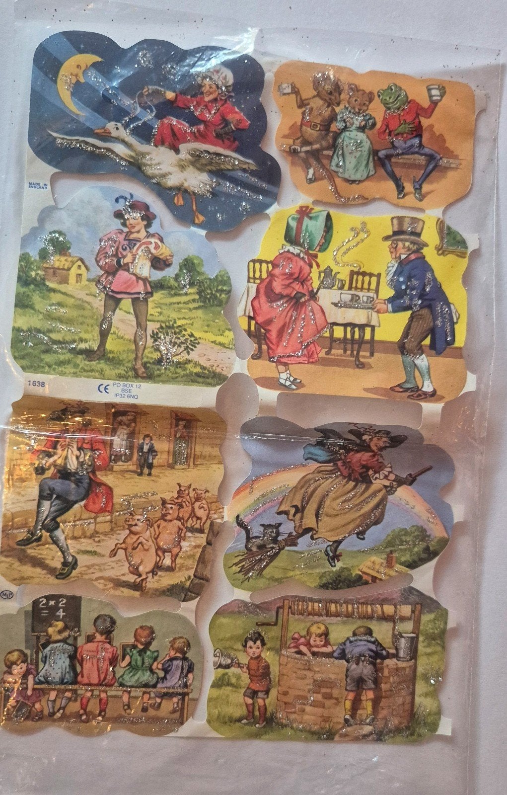 Vintage Poezie Plaatjes - Sprookjes en Kinderfiguren, Verzamelen, Poesieplaatjes, Ophalen of Verzenden