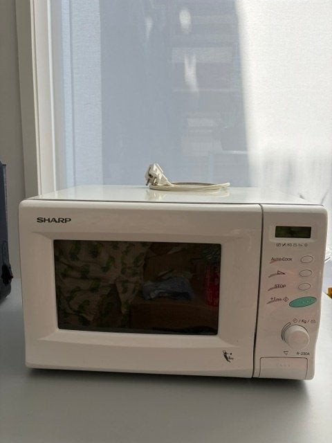 Magnetron - Sharp - B45xH28xD38cm, Ophalen, Minder dan 50 cm, Gebruikt, Wit
